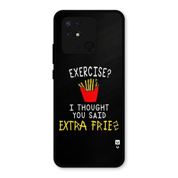 Extra Fries Metal Back Case for Redmi 10