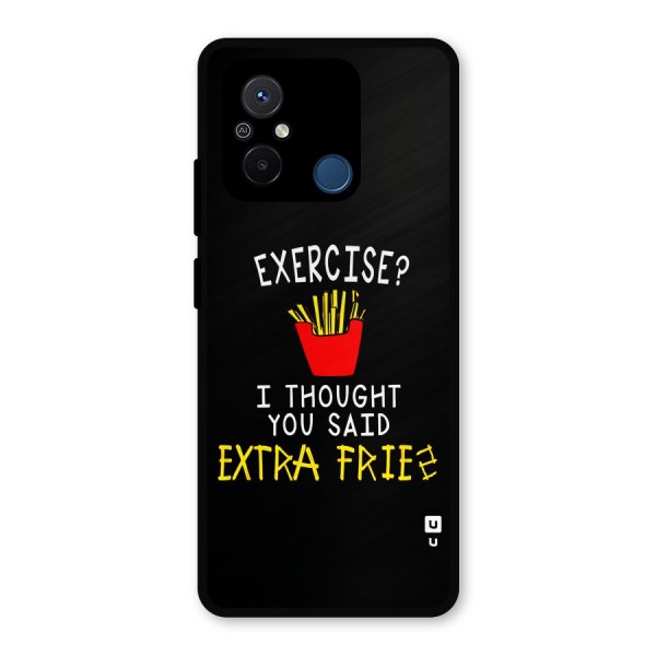 Extra Fries Metal Back Case for Redmi 12C