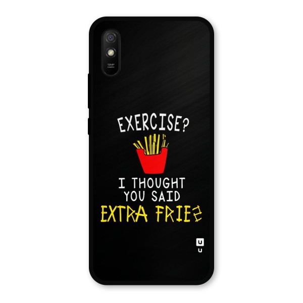 Extra Fries Metal Back Case for Redmi 9i