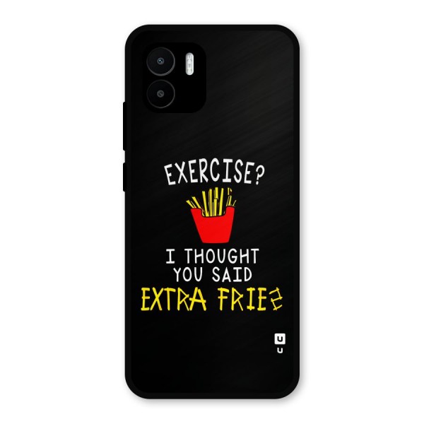 Extra Fries Metal Back Case for Redmi A1