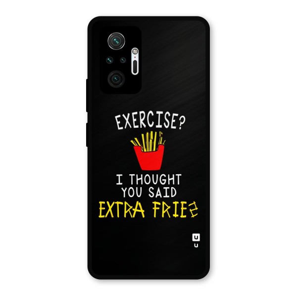Extra Fries Metal Back Case for Redmi Note 10 Pro