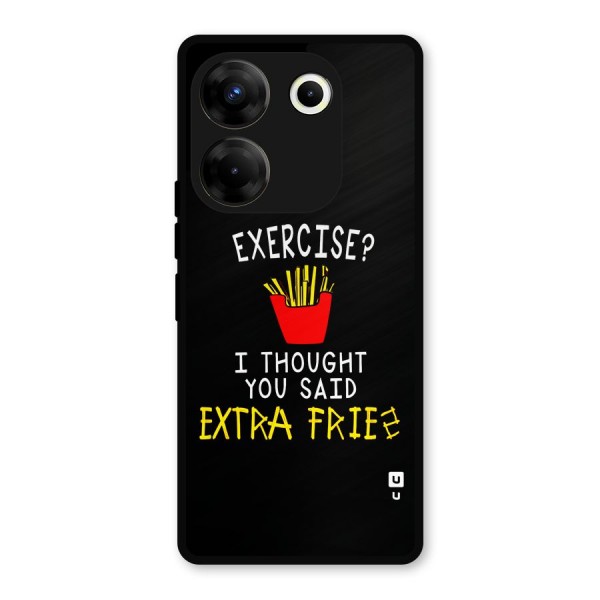 Extra Fries Metal Back Case for Tecno Camon 20