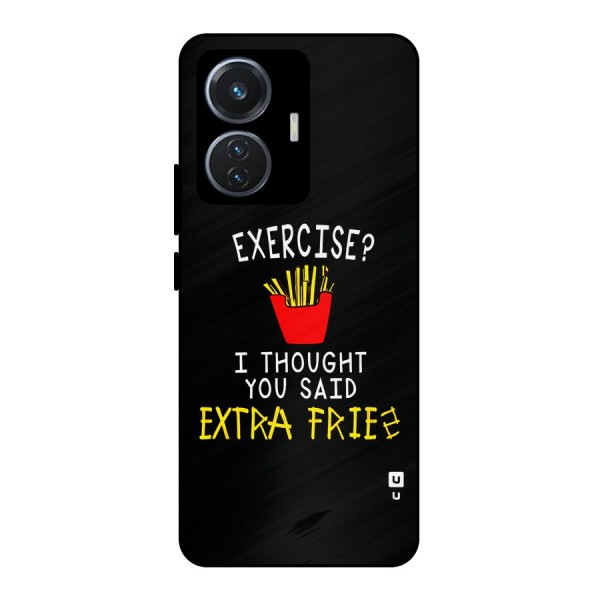 Extra Fries Metal Back Case for Vivo T1 44W