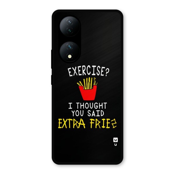 Extra Fries Metal Back Case for Vivo T2