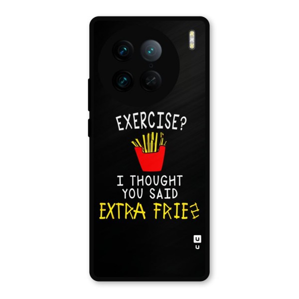 Extra Fries Metal Back Case for Vivo X90 Pro