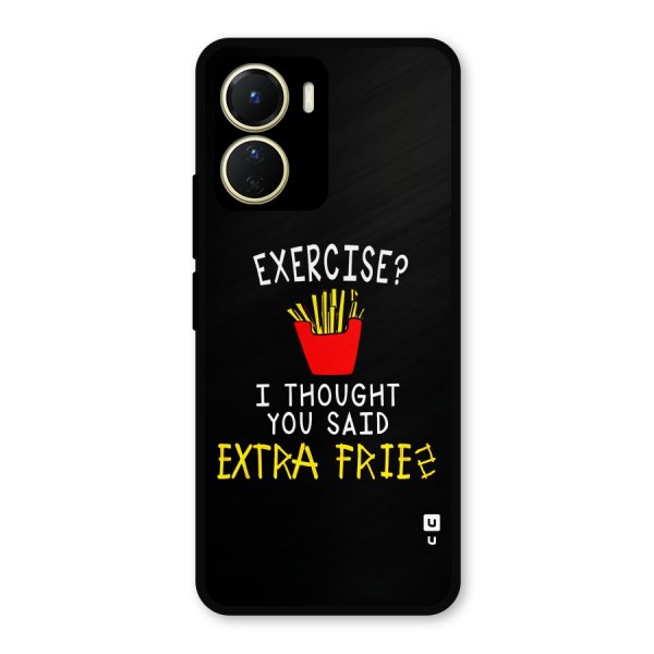 Extra Fries Metal Back Case for Vivo Y16