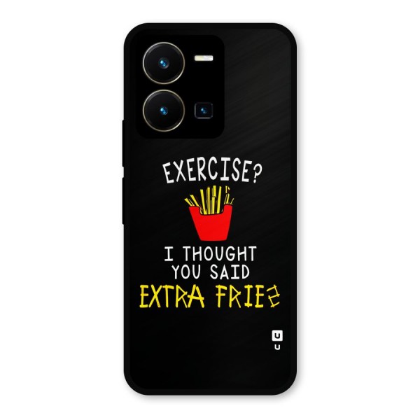 Extra Fries Metal Back Case for Vivo Y35