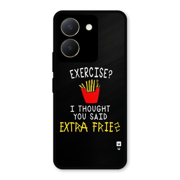 Extra Fries Metal Back Case for Vivo Y36