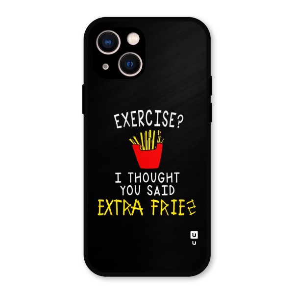 Extra Fries Metal Back Case for iPhone 13