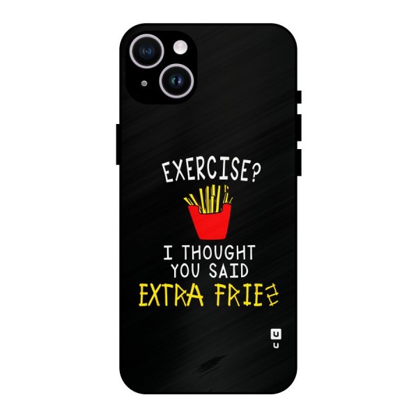 Extra Fries Metal Back Case for iPhone 14 Plus