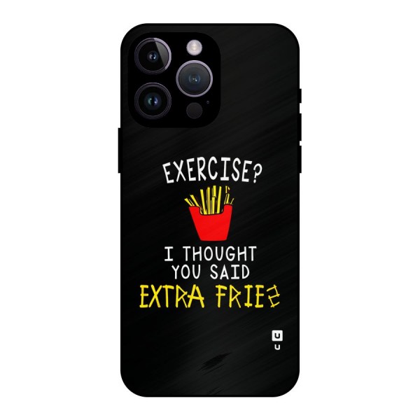 Extra Fries Metal Back Case for iPhone 14 Pro Max