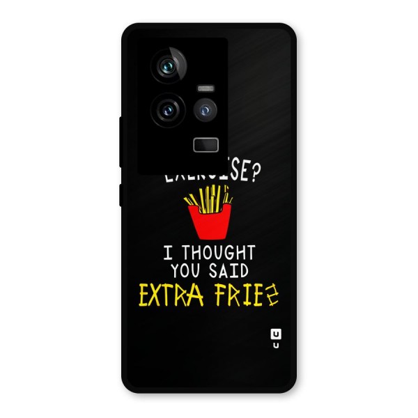 Extra Fries Metal Back Case for iQOO 11 5G