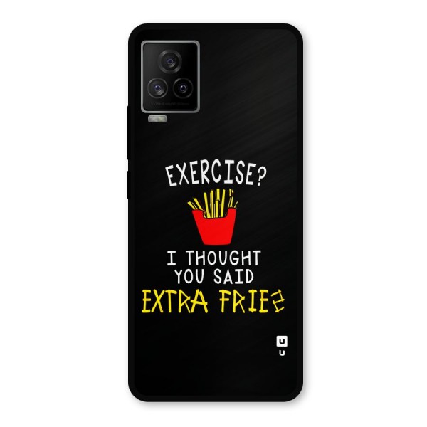 Extra Fries Metal Back Case for iQOO 7 Legend 5G