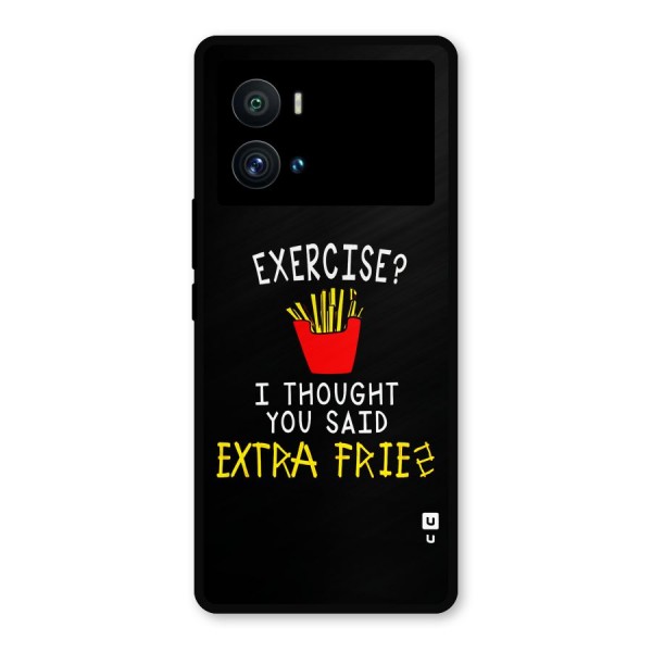 Extra Fries Metal Back Case for iQOO 9 Pro