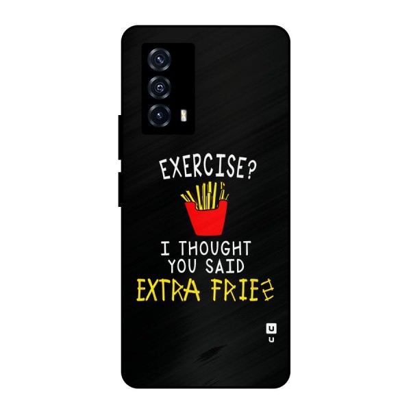 Extra Fries Metal Back Case for iQOO Z5