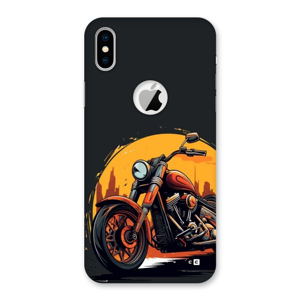 Extreme Cruiser Bike Back Case for iPhone XS Logo Cut