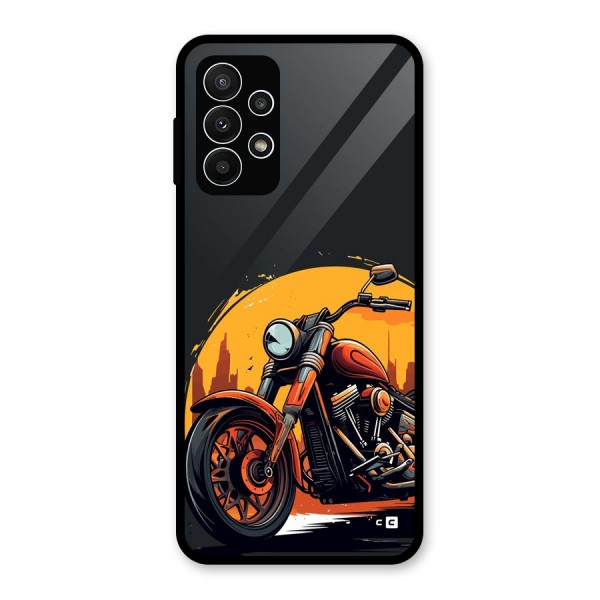 Extreme Cruiser Bike Glass Back Case for Galaxy A23