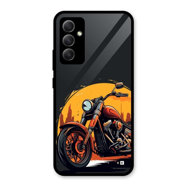 Extreme Cruiser Bike Glass Back Case for Galaxy A34