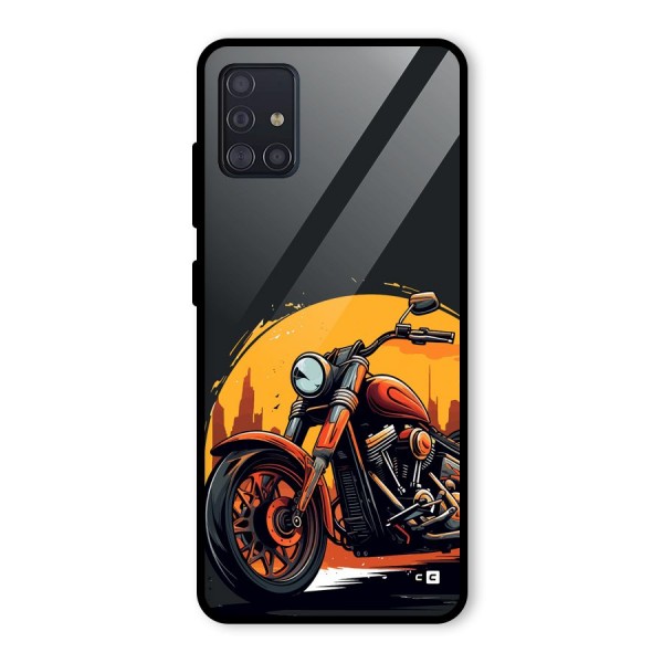 Extreme Cruiser Bike Glass Back Case for Galaxy A51