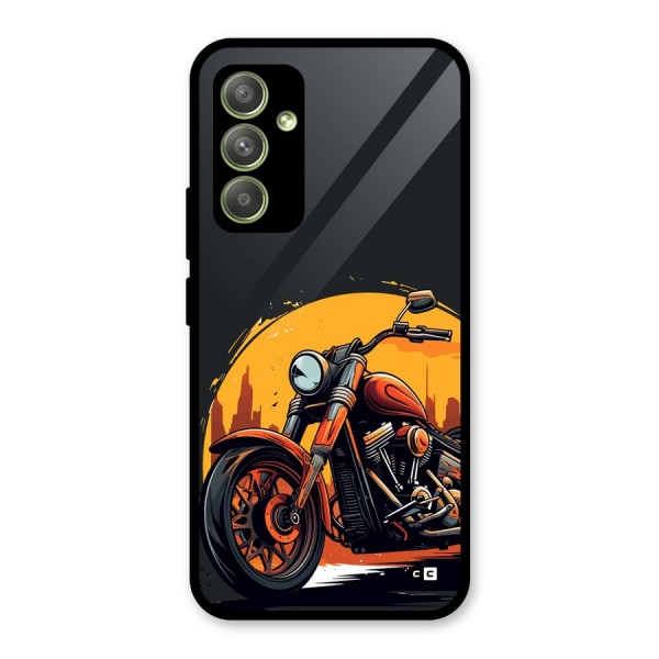 Extreme Cruiser Bike Glass Back Case for Galaxy A54