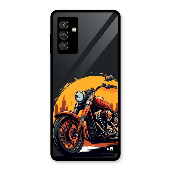 Extreme Cruiser Bike Glass Back Case for Galaxy M13