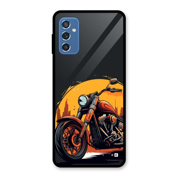 Extreme Cruiser Bike Glass Back Case for Galaxy M52 5G