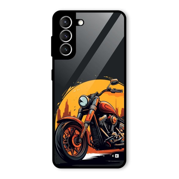 Extreme Cruiser Bike Glass Back Case for Galaxy S21 5G