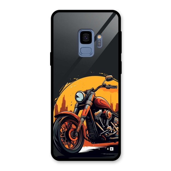 Extreme Cruiser Bike Glass Back Case for Galaxy S9