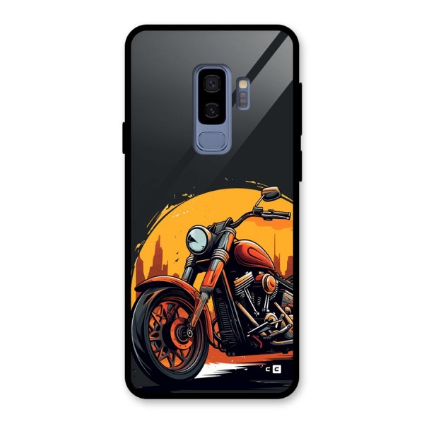 Extreme Cruiser Bike Glass Back Case for Galaxy S9 Plus