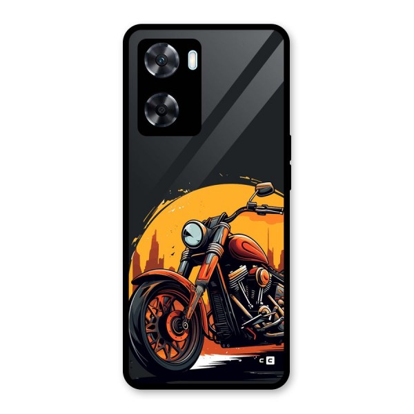 Extreme Cruiser Bike Glass Back Case for Oppo A77s