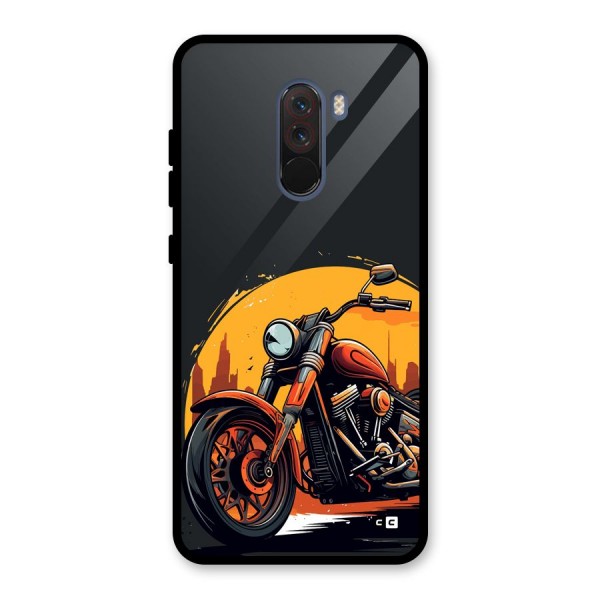 Extreme Cruiser Bike Glass Back Case for Poco F1