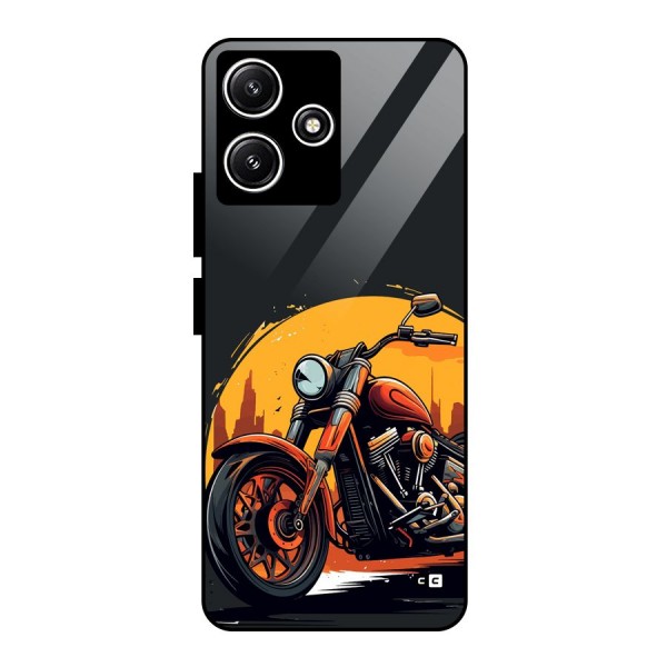 Extreme Cruiser Bike Glass Back Case for Poco M6 Pro