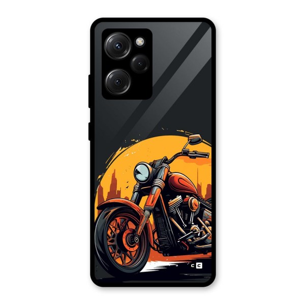 Extreme Cruiser Bike Glass Back Case for Poco X5 Pro