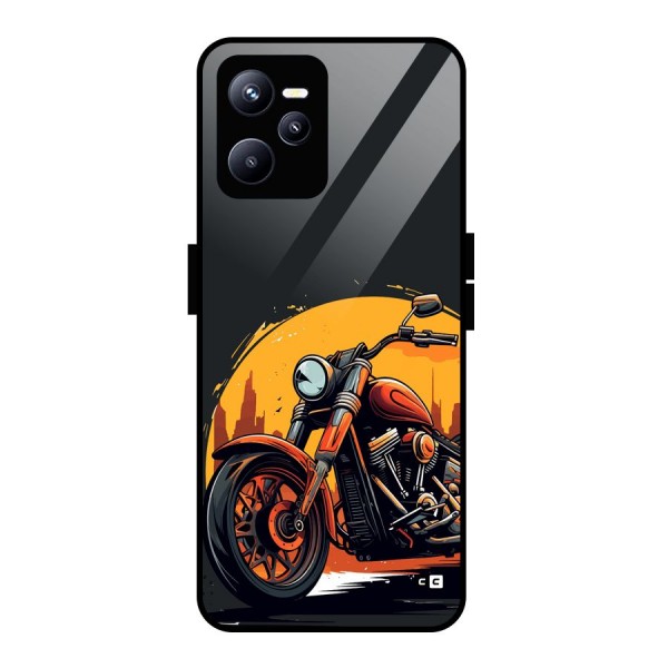 Extreme Cruiser Bike Glass Back Case for Realme C35