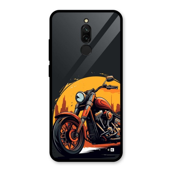 Extreme Cruiser Bike Glass Back Case for Redmi 8