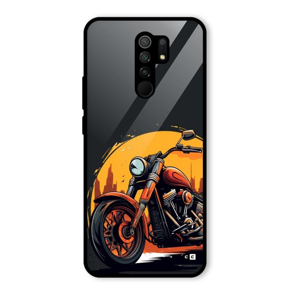 Extreme Cruiser Bike Glass Back Case for Redmi 9 Prime