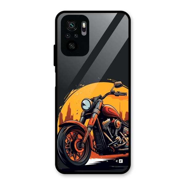 Extreme Cruiser Bike Glass Back Case for Redmi Note 10