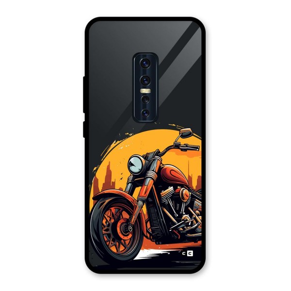 Extreme Cruiser Bike Glass Back Case for Vivo V17 Pro