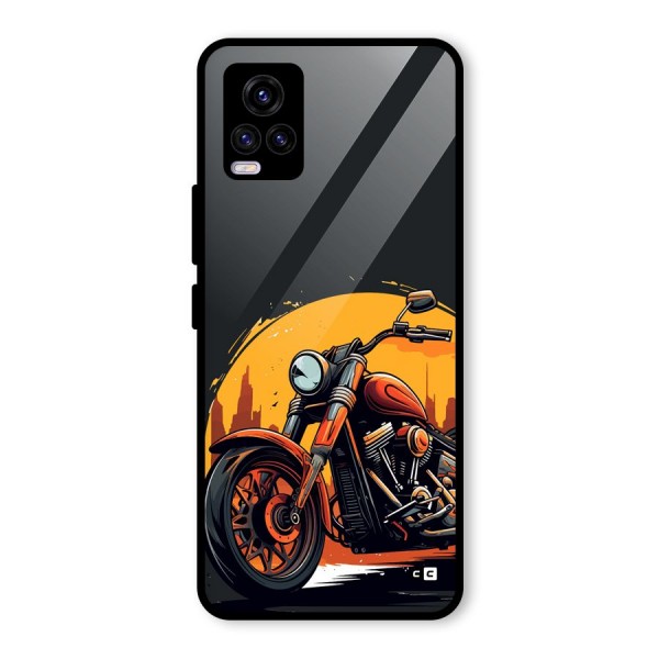 Extreme Cruiser Bike Glass Back Case for Vivo V20