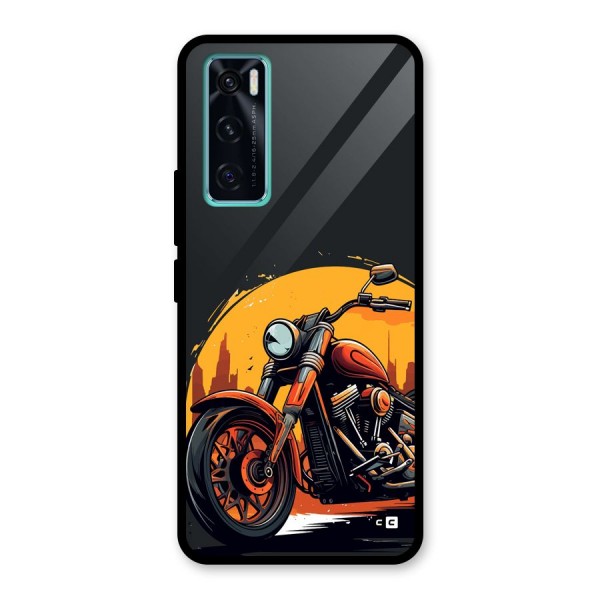 Extreme Cruiser Bike Glass Back Case for Vivo V20 SE