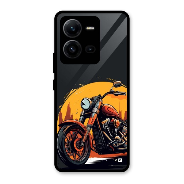 Extreme Cruiser Bike Glass Back Case for Vivo V25