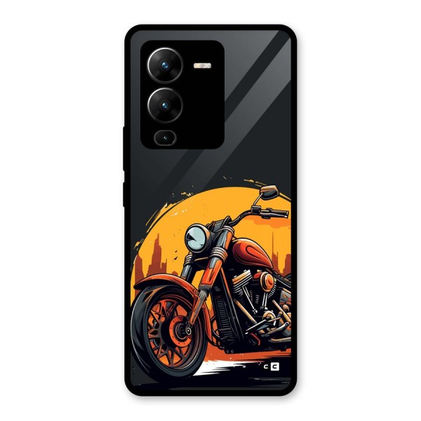 Extreme Cruiser Bike Glass Back Case for Vivo V25 Pro