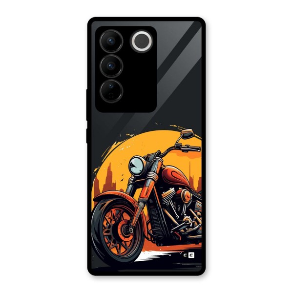 Extreme Cruiser Bike Glass Back Case for Vivo V27 Pro