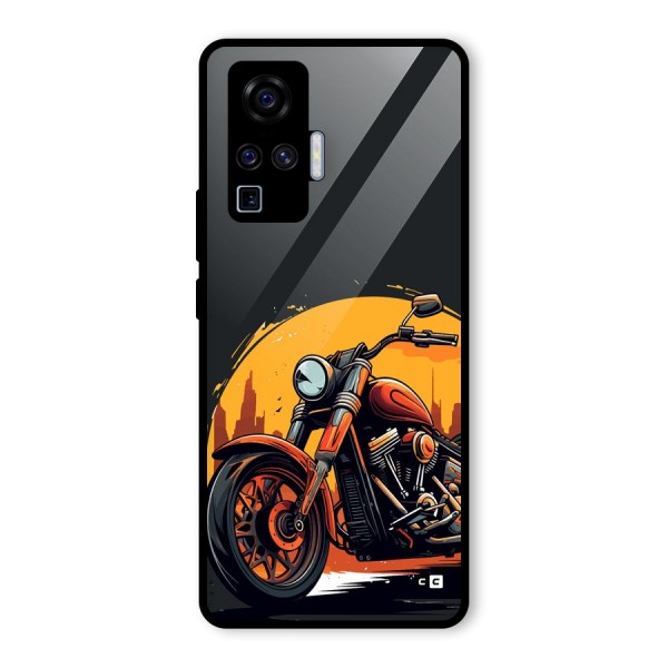 Extreme Cruiser Bike Glass Back Case for Vivo X50 Pro