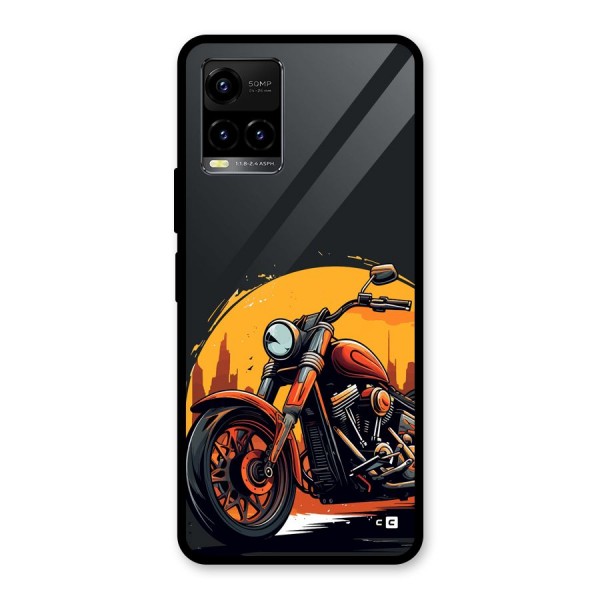 Extreme Cruiser Bike Glass Back Case for Vivo Y21A