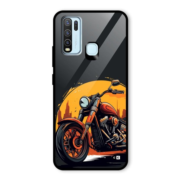 Extreme Cruiser Bike Glass Back Case for Vivo Y30