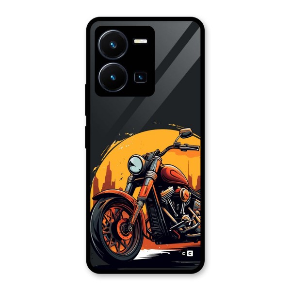 Extreme Cruiser Bike Glass Back Case for Vivo Y35