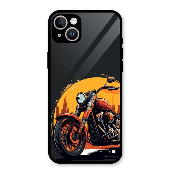 Extreme Cruiser Bike Glass Back Case for iPhone 14 Plus