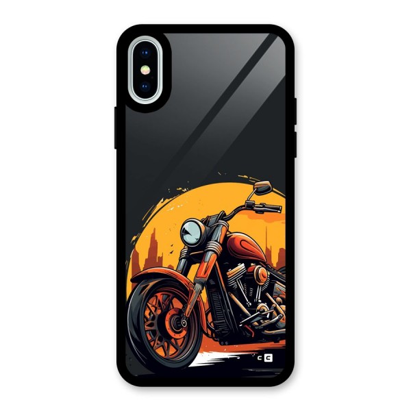 Extreme Cruiser Bike Glass Back Case for iPhone X