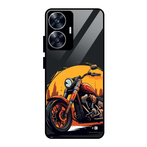 Extreme Cruiser Bike Glass Back Case for realme C55